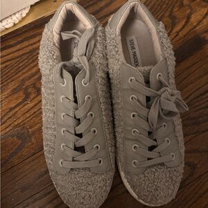 Steve Madden Textured Gray Women's Sneakers